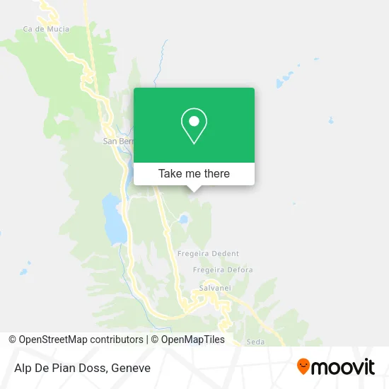 Alp De Pian Doss map