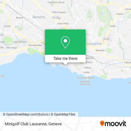 Minigolf Club Lausanne map