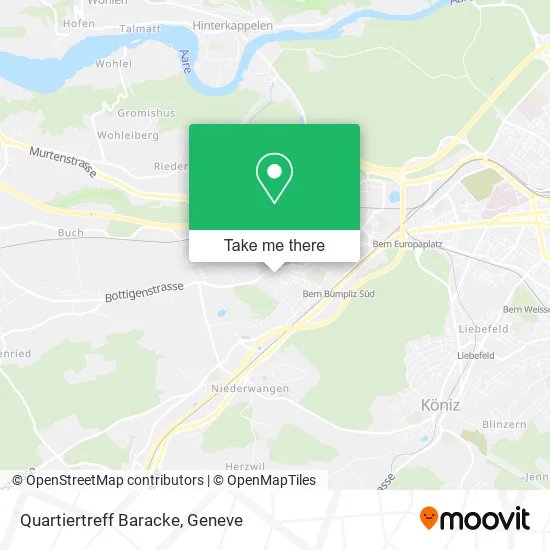 Quartiertreff Baracke map
