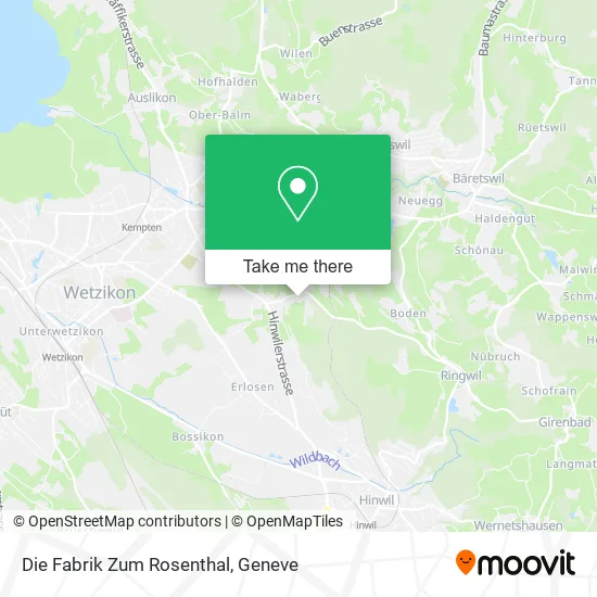 Die Fabrik Zum Rosenthal map