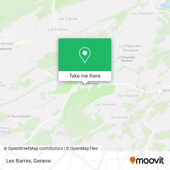 Les Barres map