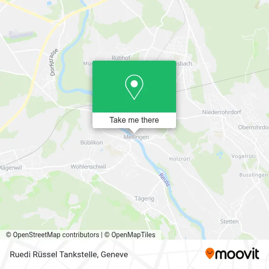 Ruedi Rüssel Tankstelle map