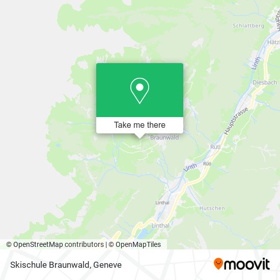 Skischule Braunwald map