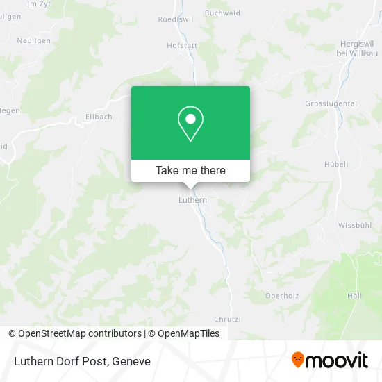 Luthern Dorf Post map