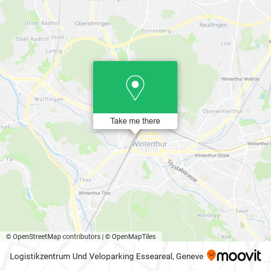 Logistikzentrum Und Veloparking Esseareal map