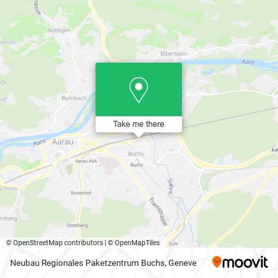 Neubau Regionales Paketzentrum Buchs map