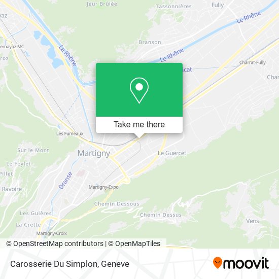 Carosserie Du Simplon map