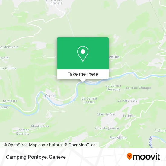 Camping Pontoye map