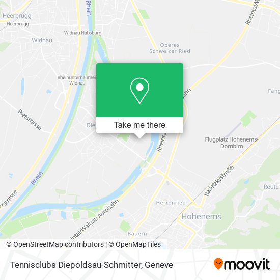 Tennisclubs Diepoldsau-Schmitter map