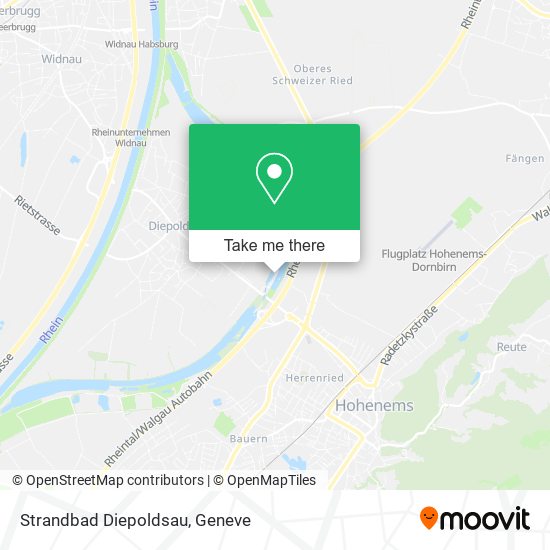 Strandbad Diepoldsau map