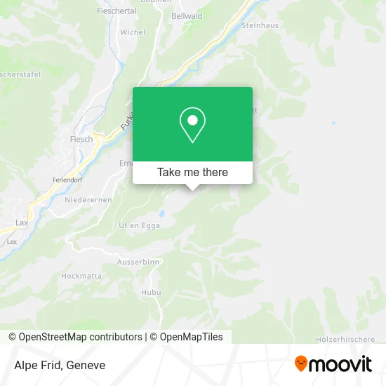 Alpe Frid map