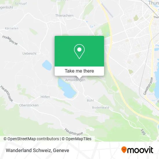 Wanderland Schweiz map