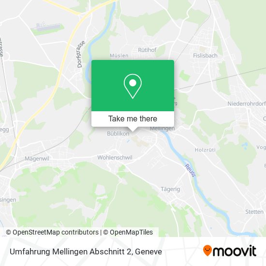 Umfahrung Mellingen Abschnitt 2 map