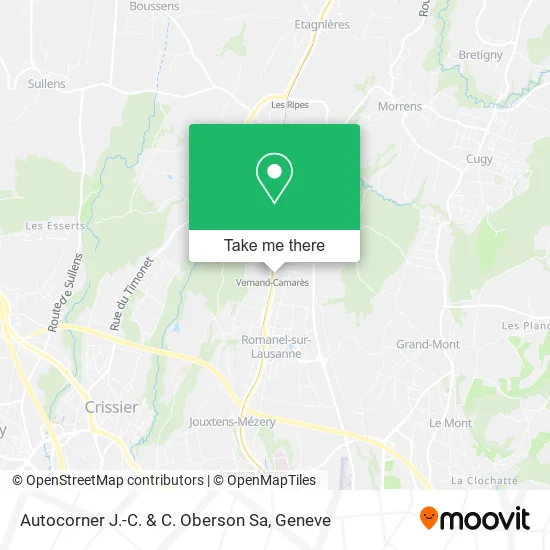 Autocorner J.-C. & C. Oberson Sa map