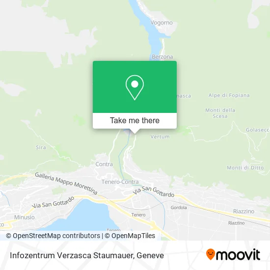Infozentrum Verzasca Staumauer map