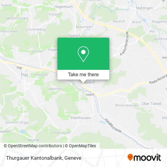 Thurgauer Kantonalbank map