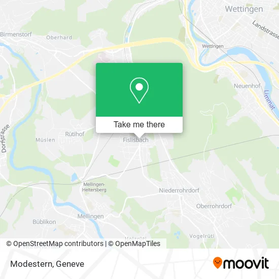 Modestern map