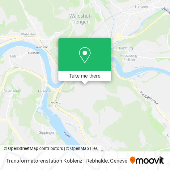 Transformatorenstation Koblenz - Rebhalde map