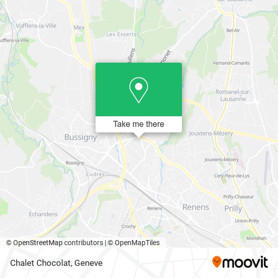 Chalet Chocolat map