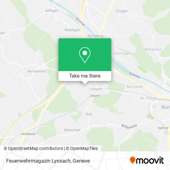 Feuerwehrmagazin Lyssach map