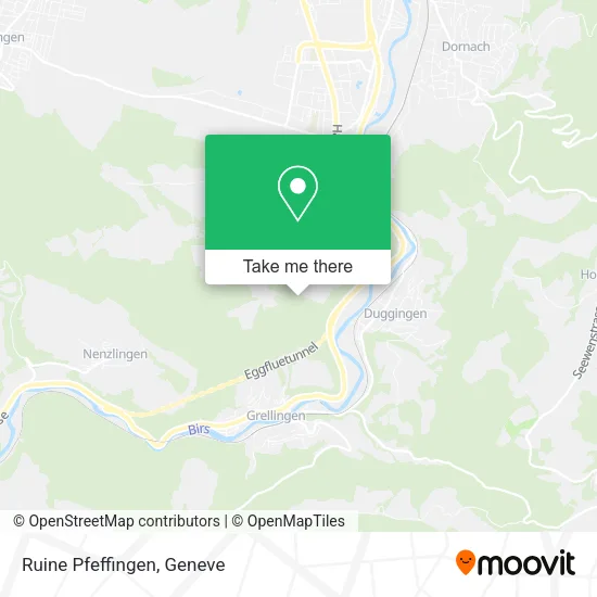 Ruine Pfeffingen map