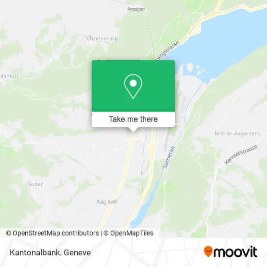 Kantonalbank map