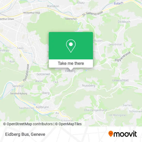 Eidberg Bus map