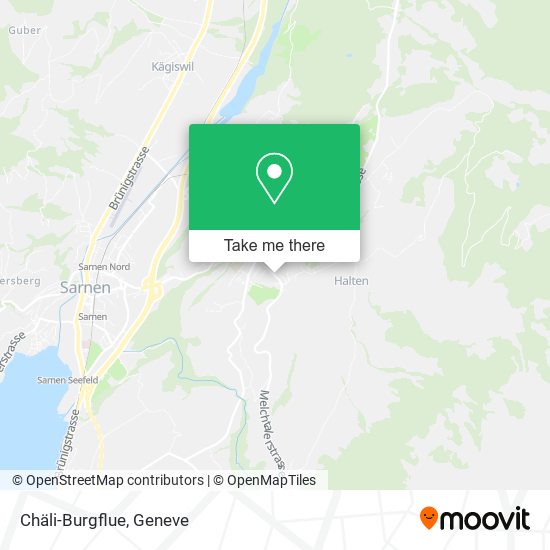 Chäli-Burgflue map