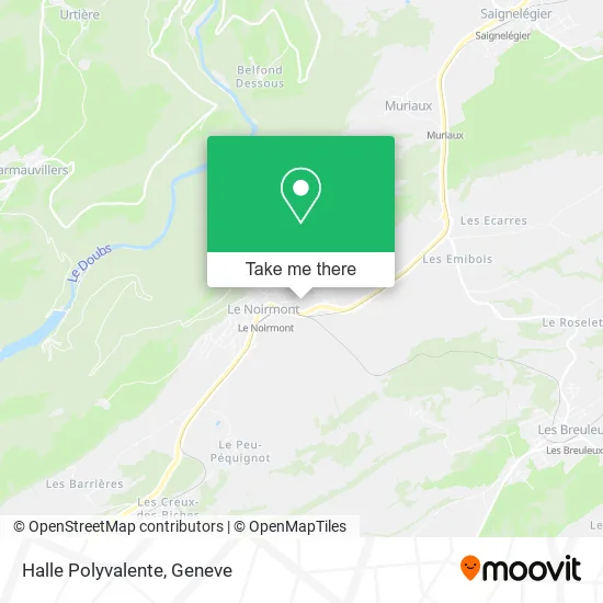 Halle Polyvalente map