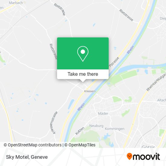 Sky Motel map