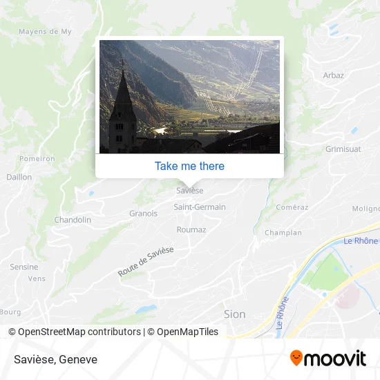 Savièse map