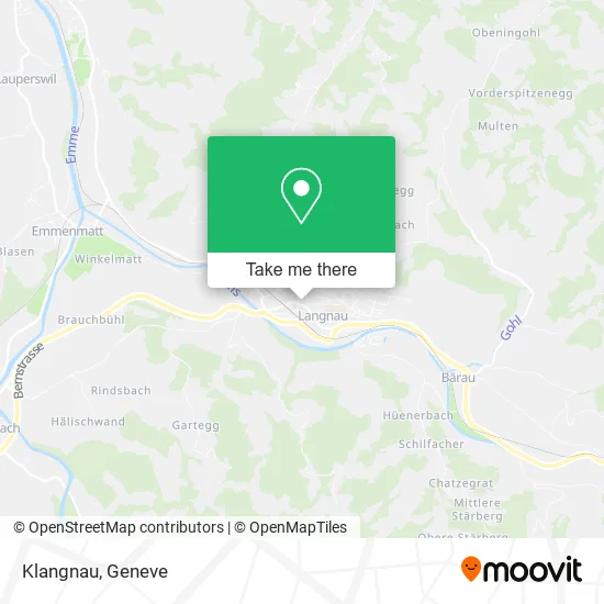Klangnau map
