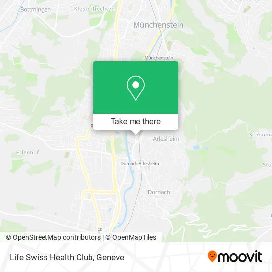 Life Swiss Health Club map