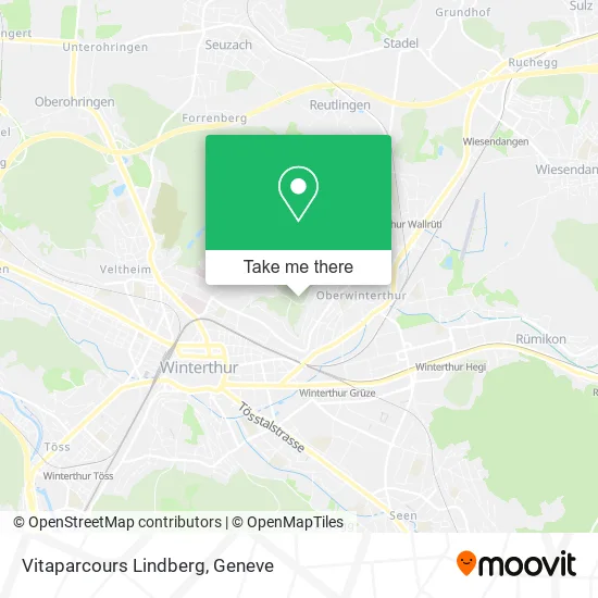 Vitaparcours Lindberg map