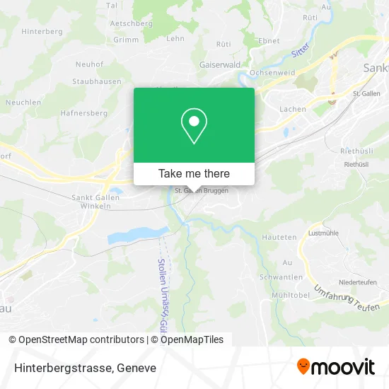 Hinterbergstrasse map