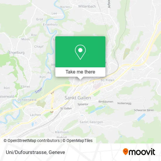 Uni/Dufourstrasse map