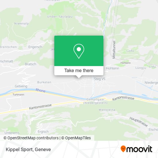 Kippel Sport map