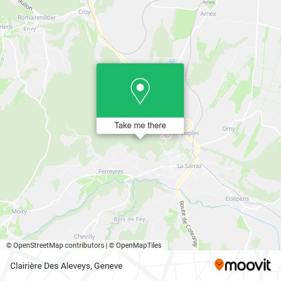 Clairière Des Aleveys map