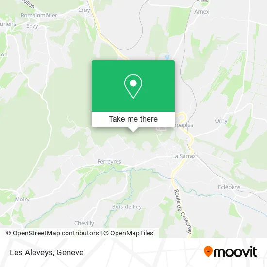 Les Aleveys map