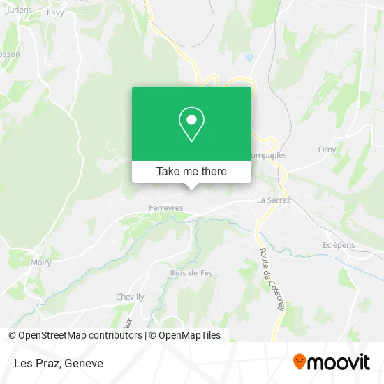 Les Praz map