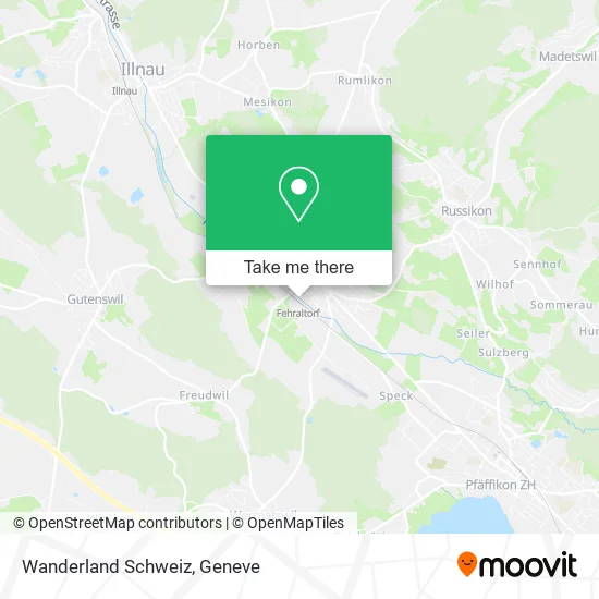 Wanderland Schweiz map