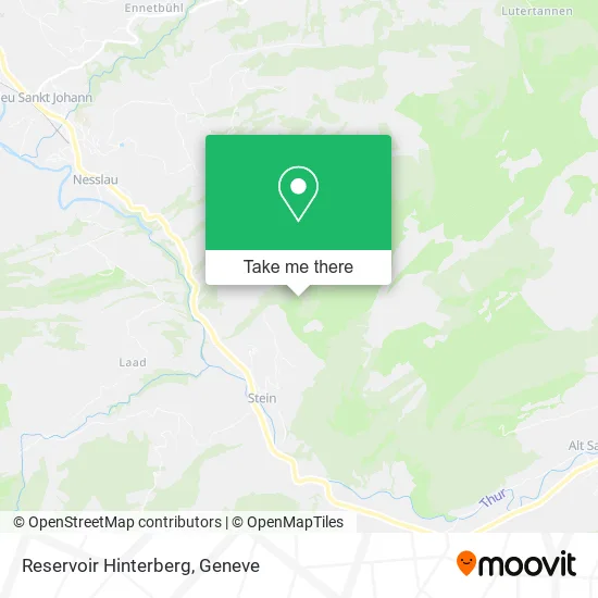 Reservoir Hinterberg map