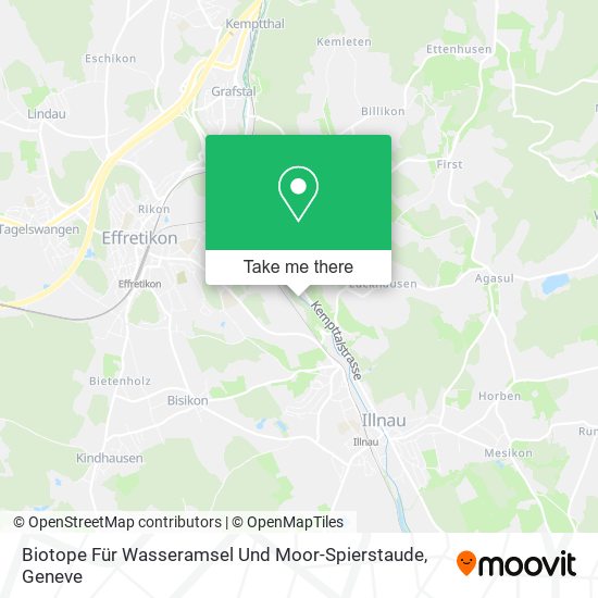 Biotope Für Wasseramsel Und Moor-Spierstaude map
