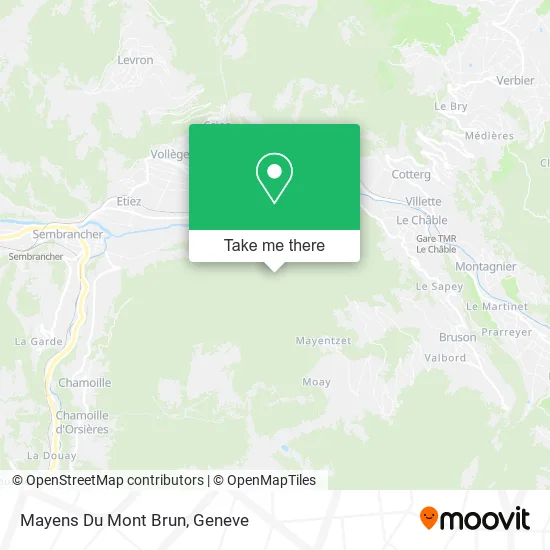 Mayens Du Mont Brun map