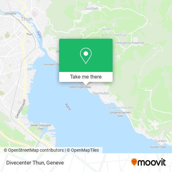 Divecenter Thun map