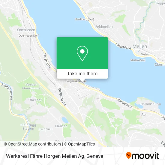 Werkareal Fähre Horgen Meilen Ag map