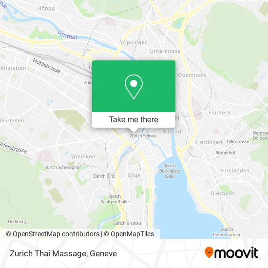 Zurich Thai Massage map