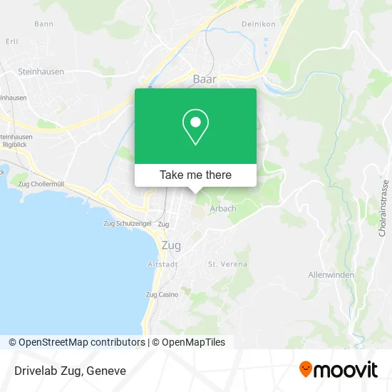 Drivelab Zug map