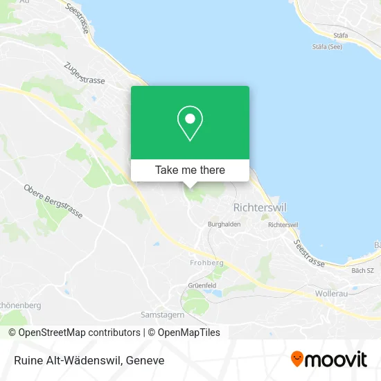 Ruine Alt-Wädenswil map