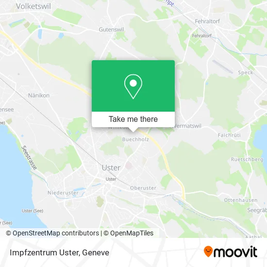 Impfzentrum Uster map